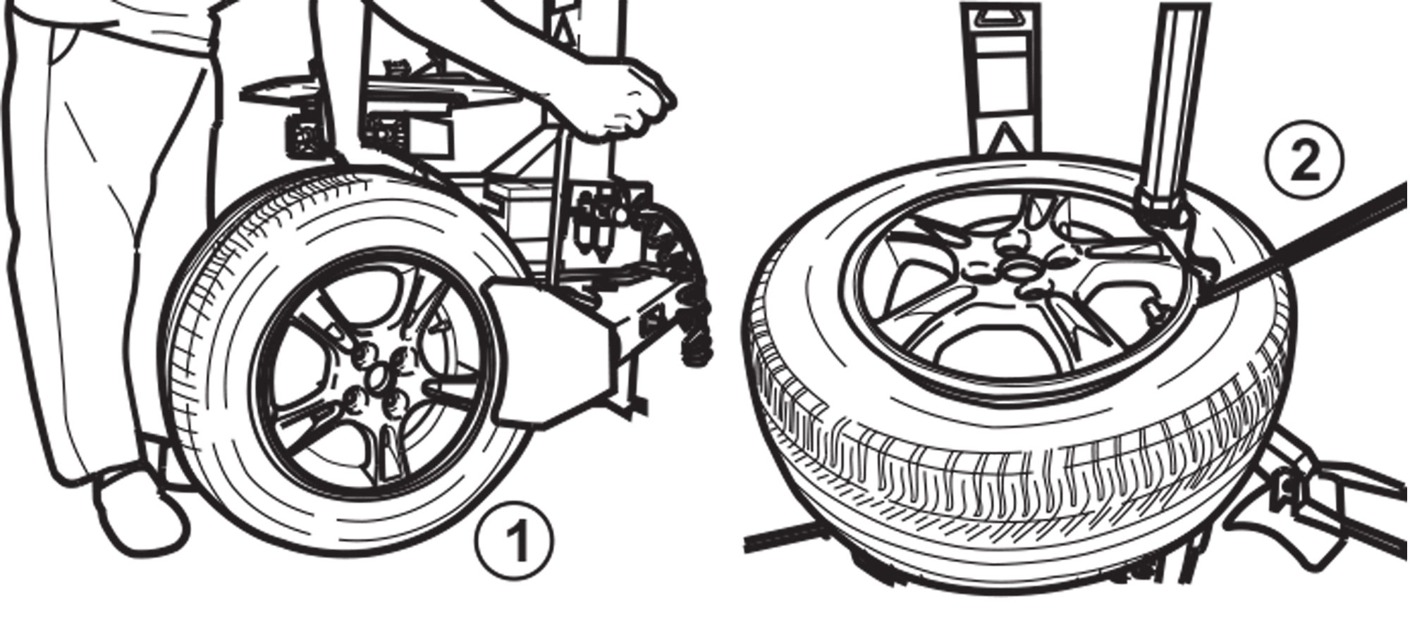 Deflate and Disassemble Tire and Wheel