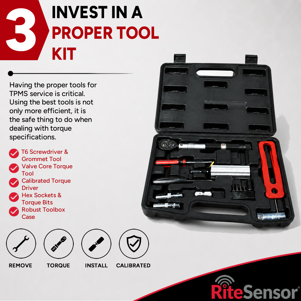 Step 3 TPMS Success - Invest In An Optimum Mechanical Tool Kit