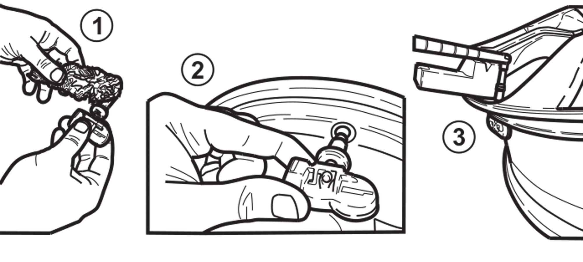 Assembly of RITE-SENSOR<sup>®</sup> with Rubber Valve Stem Fitted