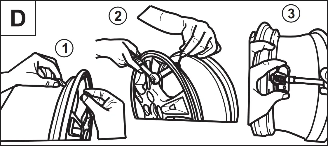 Assembly of Rite-Sensor<sup>&reg;</sup> with Aluminum Valve Stem Fitted