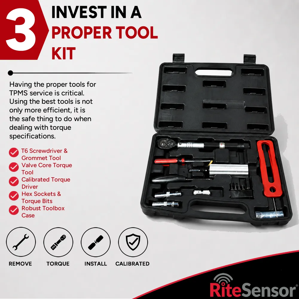 Step 3 TPMS Success - Invest In An Optimum Mechanical Tool Kit